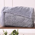 Manta Cobertor Casal Sherpa Realce Flannel Lã De Carneiro
