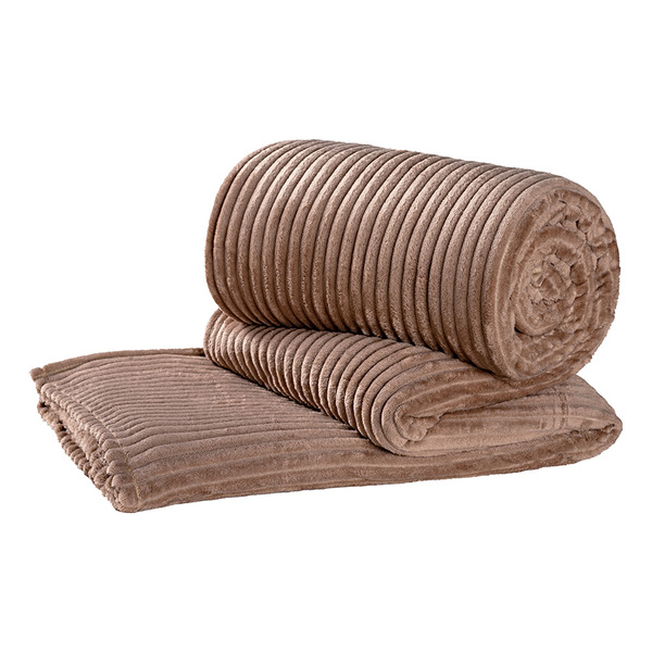 Manta Cobertor Coberta Microfibra Everest Queen - Cáqui - 100