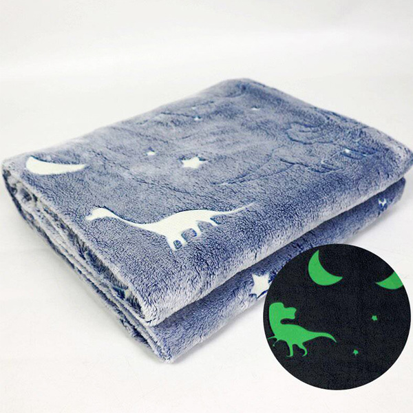 Manta Cobertor Mantinha Infantil Brilha No Escuro Florescente