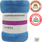 Manta Cobertor Solteiro 150x220cm Microfibra Soft Macia Camesa