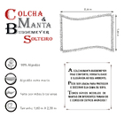 Manta Colcha Buddemeyer Solteiro In Desing 1,60m X 2,30m Xale