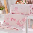 Manta Com Naninha Coral Fleece Turma Da Hello Kitty 75x100cm