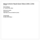 Manta Corbertor Felpudo Queen Tabaco 2,40m X 220m 100% Poliés