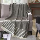 Manta De Algodao Genova Marrom E Bege 120 X 150 Cm D06 - D'ro