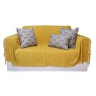 Manta De Chenille Amarelo