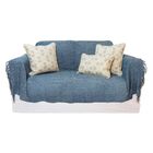 Manta De Chenille Azul Petróleo