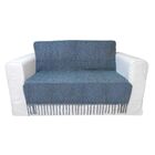 Manta De Chenille Azul Petróleo