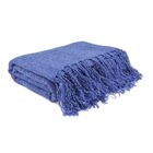 Manta De Chenille Azul Royal