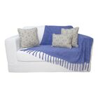 Manta De Chenille Azul Royal