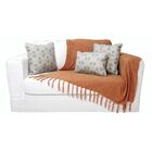 Manta De Chenille Laranja