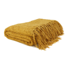 Manta De Chenille Mostarda