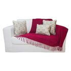 Manta De Chenille Vinho