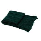 Manta De Crochê P/ Sofá C/franja 150cmx60cm  1032.8 Verde Mus