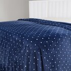 Manta De Microfibra Estampa Poá Habitat Casal  Poá Azul