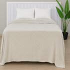 Manta De Microfibra Estampa Poá Habitat Casal  Poá Bege