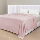 Manta De Microfibra Estampa Poá Habitat Casal  Poá Rosa