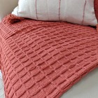 Manta De Sofá Decorativa Algodão Terracota Nobre 1,20x2,20