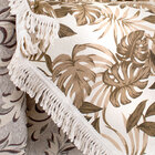 Manta De Sofá Ravenna Floral Tabaco 1,50m X 1,50m Jacquard