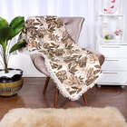 Manta De Sofá Ravenna Floral Tabaco 1,50m X 1,50m Jacquard