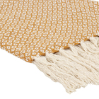 Manta Decorativa Algodão July Amarelo Ouro 1,80x1,20m