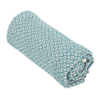 Manta Decorativa Algodão July Azul Tiffany 1,80x1,20m