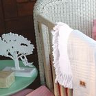 Manta Decorativa Áustria Maquinetado Branco 1,10x0,90m