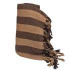 Manta Decorativa Cama King Caramelo Com Marrom 2,55 X 2,35 M