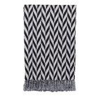 Manta Decorativa Casa Blanca Preto 1,40x1,40m