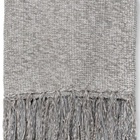 Manta Decorativa Chenille Cinza Claro 115x180 cm