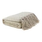 Manta Decorativa De Chenille 1,20m X 1,80m Cor Palha