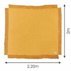 Manta Decorativa Eterna Amarela 2,00x2,20m Guaratinguetá