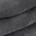 Manta Decorativa Fleece Queen Cinza Liso 2,40x2,20m