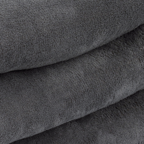 Cama posta: Manta Decorativa Fleece Cinza