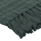 Manta Decorativa Italiana Algodão Verde Oliva 1,40x1,40m