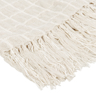 Manta Decorativa Milano Chenille Geométrico Crú 1,20x1,80m