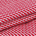 Manta Decorativa Monte Alegre Algodão Maquinetado Vermelho e Cinza 2,20x2,00m