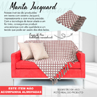Manta Decorativa P/ Sofá Jacquard Marrocos91 Vinho 3,00x1,40