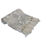 Manta Decorativa P Sofá Jacquard Cashmiere2 Cinza1,80mx1,40