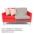Manta Decorativa P Sofá Jacquard Escamas87 Marrom 3,00x1,40