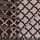 Manta Decorativa P Sofá Jacquard Marrocos18s Vinho 1,80x1,40