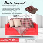 Manta Decorativa P Sofá Jacquard Marrocos39s Vinho 2,00x1,40