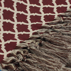 Manta Decorativa P Sofá Jacquard Marrocos39s Vinho 2,00x1,40