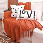 Manta Decorativa Para Sofá Italiana Terra Cota - 135x250cm