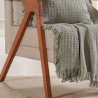 Manta Decorativa Para Sofá Waffle 100% Algodão 120x150cm  Ver