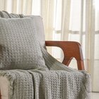 Manta Decorativa Para Sofá Waffle 100% Algodão 120x150cm  Ver