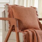 Manta Decorativa Para Sofá Waffle 100% Algodão 160x220cm Terr