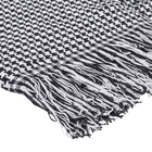 Manta Decorativa Pied de Poule Preto e Branco 2,00x2,20m