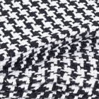 Manta Decorativa Pied de Poule Preto e Branco 2,00x2,20m