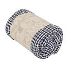 Manta Decorativa Pied de Poule Preto e Branco 2,00x2,20m