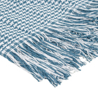 Manta Decorativa Pied Poule Maquelado Azul Petúnia com Branco 2,20x2,00m Inspire